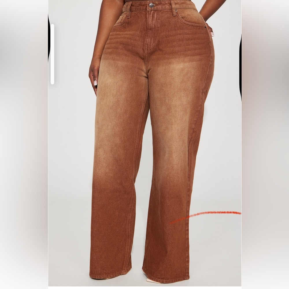 Amber 90s Brown Tint Jeans